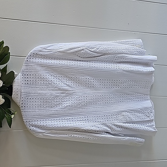 INC International Concepts Mens Slim Fit Eyelit Suit Jacket White Medium - Picture 7 of 10